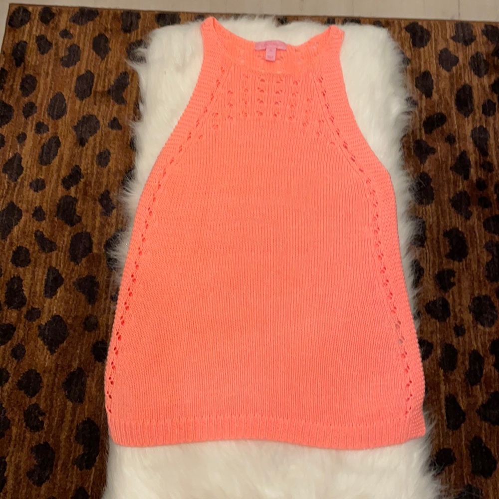 Lilly Pulitzer Coral XS knit tank